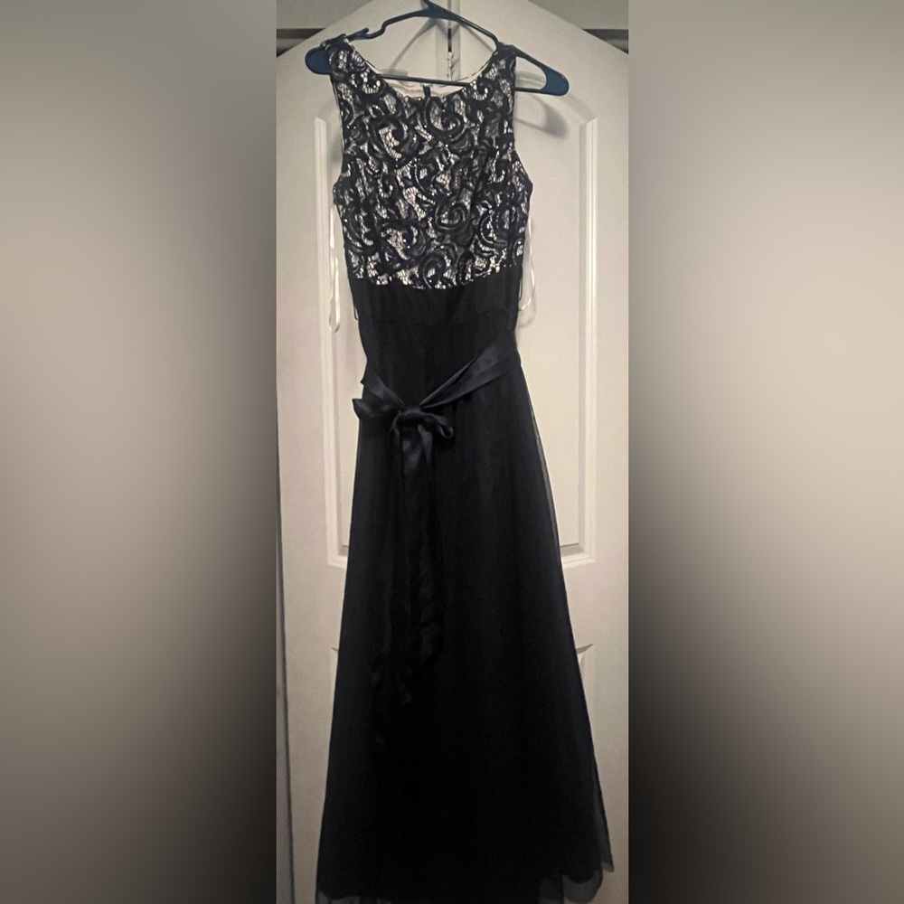 Jessica Howard Midnight Blue Lace Dress